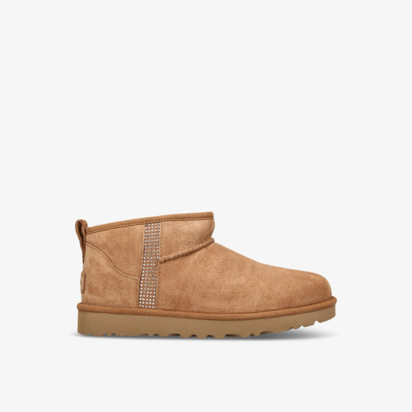 

Классические ботинки из овчины Ultra Mini, украшенные стразами Ugg, цвет tan