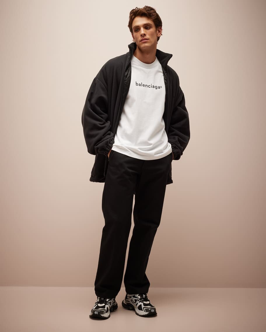 

Мужская куртка Mirror Balenciaga на молнии, Черный