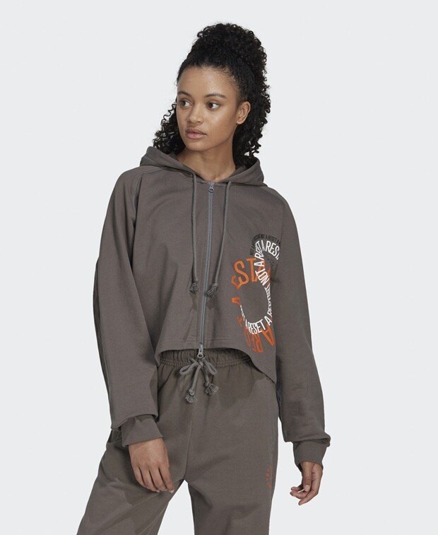 

Толстовка с капюшоном adidas, серый