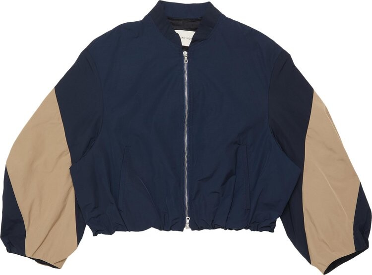 

Куртка Dries Van Noten Colorblock Bomber 'Navy', синий