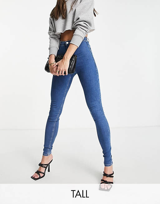 

Синие джинсы Topshop Tall Joni