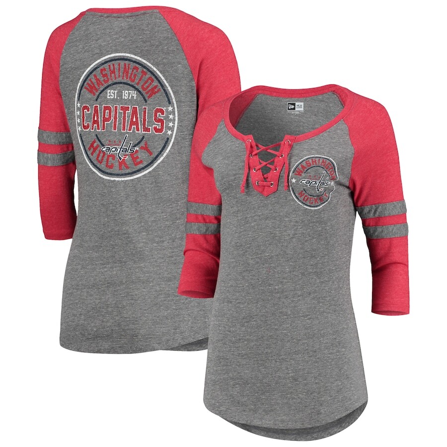 

Футболка с коротким рукавом 5th & Ocean by New Era Washington Capitals, серый