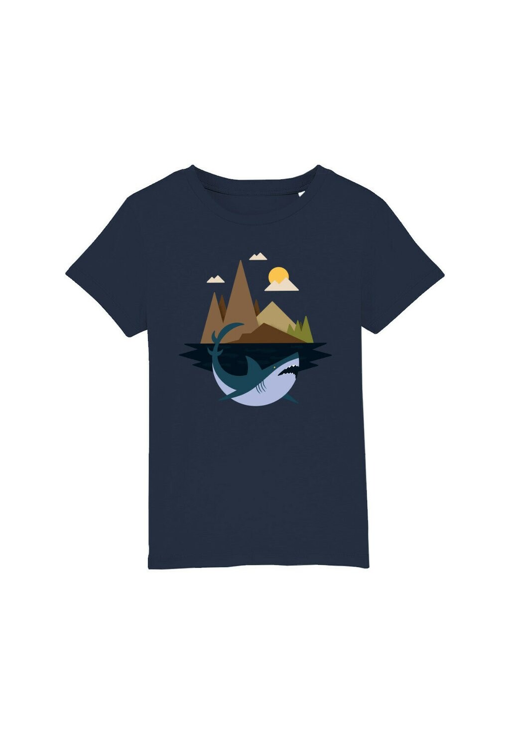 

Футболка с принтом SHARK ISLAND Watapparel, цвет french navy