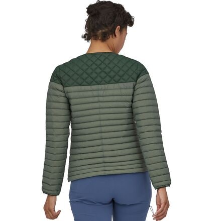 Пуловер AlpLight Down женский Patagonia, цвет Hemlock Green цена и фото