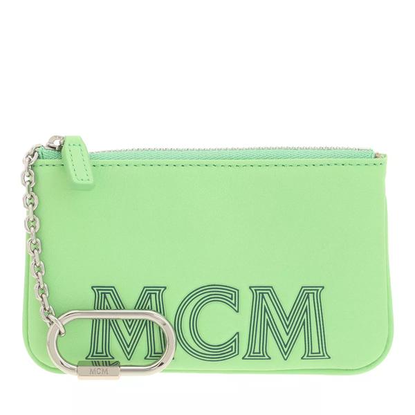 Кошелек soft leather key case summer Mcm, зеленый