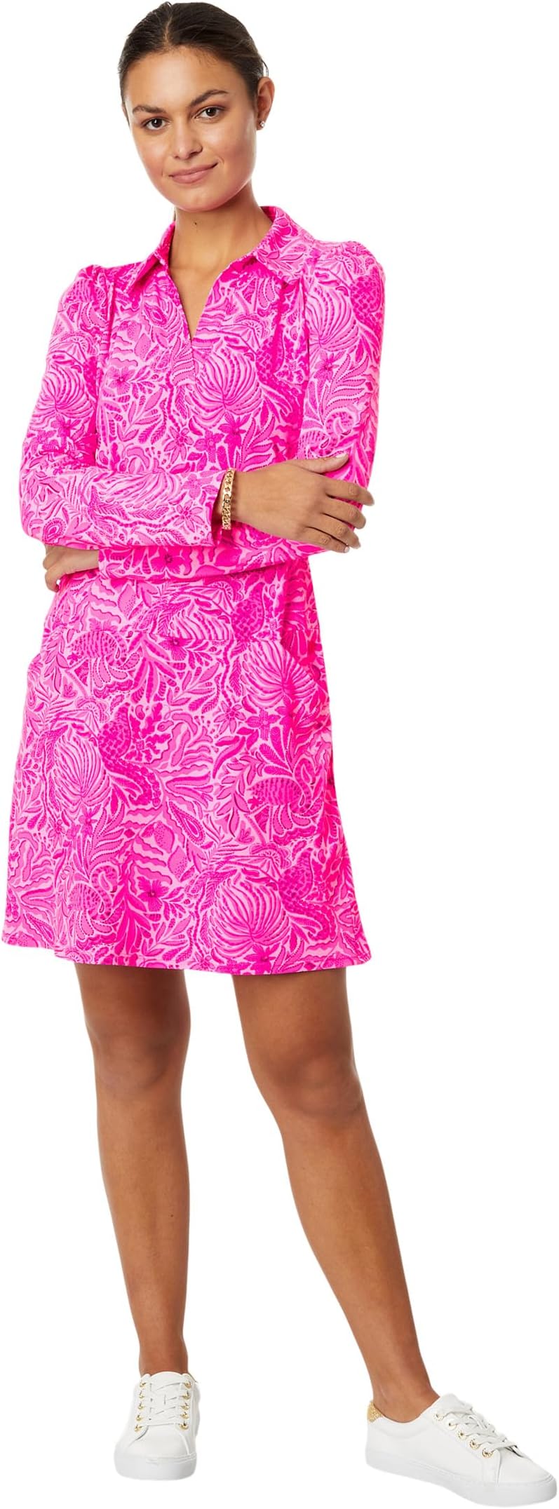 

Платье Brickell Upf 50+ Lilly Pulitzer, цвет Cerise Pink Pinkie Promises