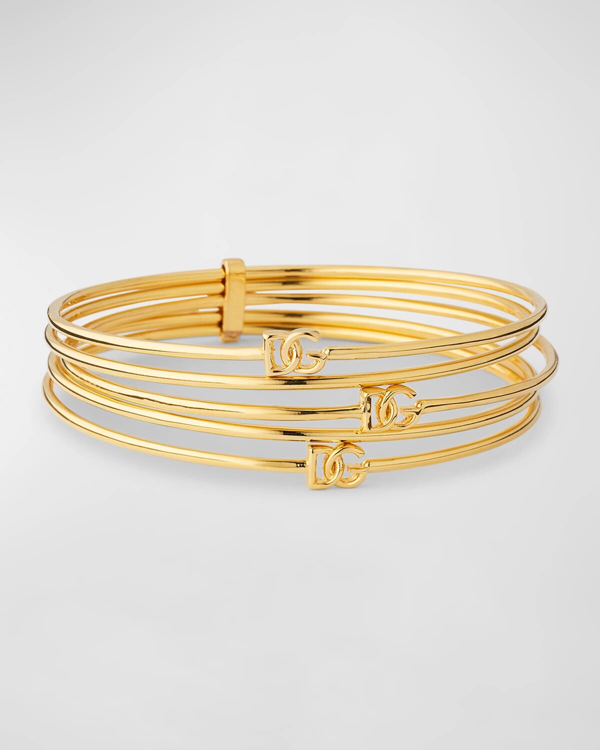 

Позолоченный мульти-браслет с логотипом DG Dolce&Gabbana, цвет Gold