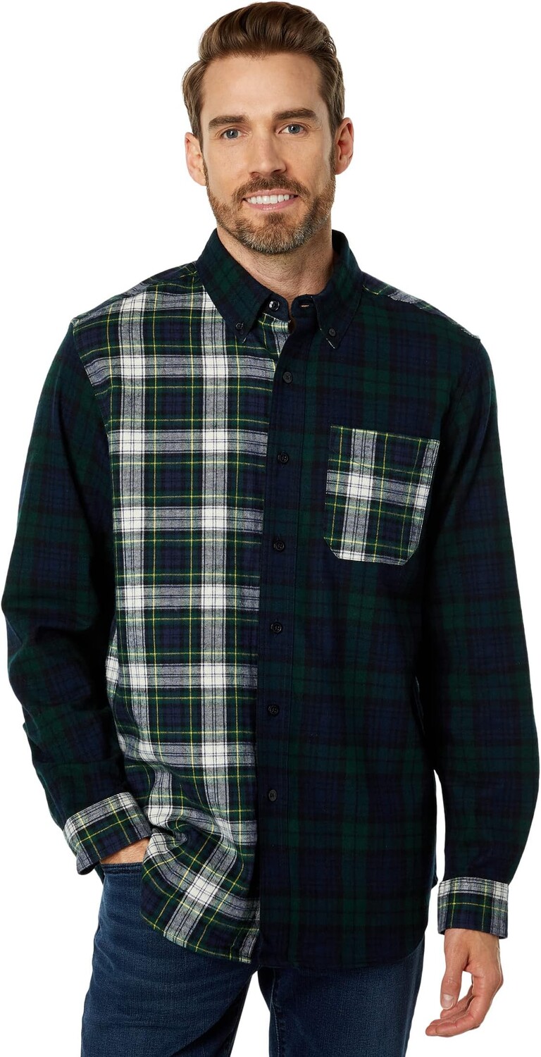 

Футболка L.L.Bean Scotch Plaid Flannel Traditional Fit Shirt, цвет Black Watch Patchwork
