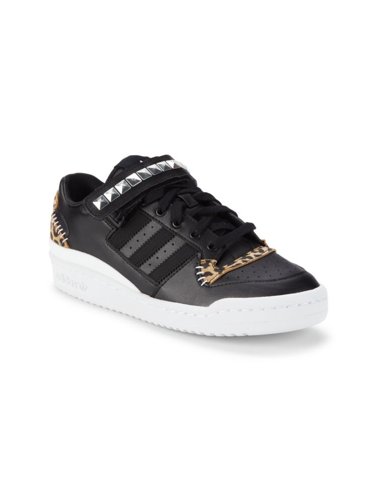 

Кроссовки Kid's Forum с леопардовым принтом Adidas, черный