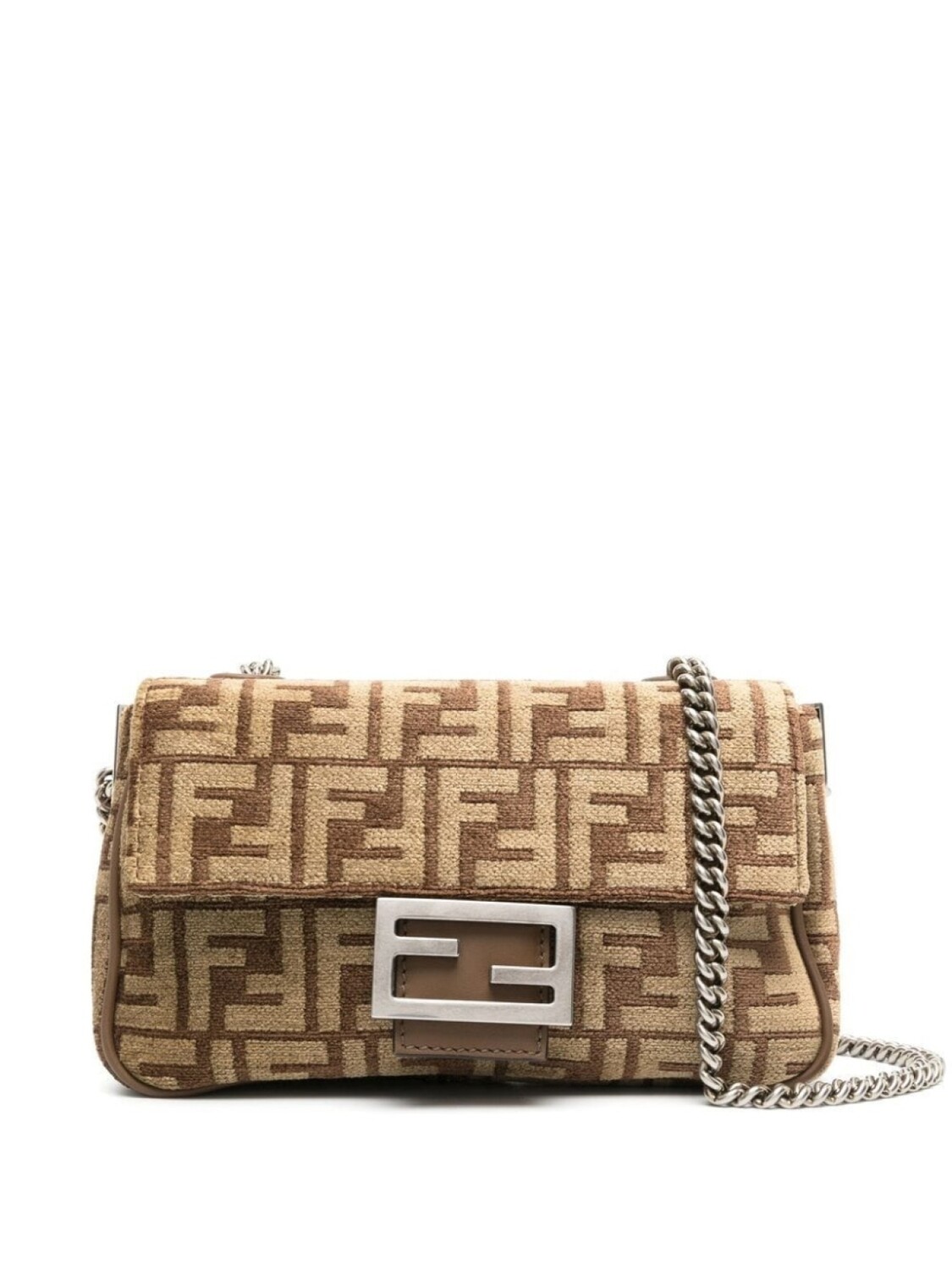 

FENDI сумка с монограммой FF, коричневый