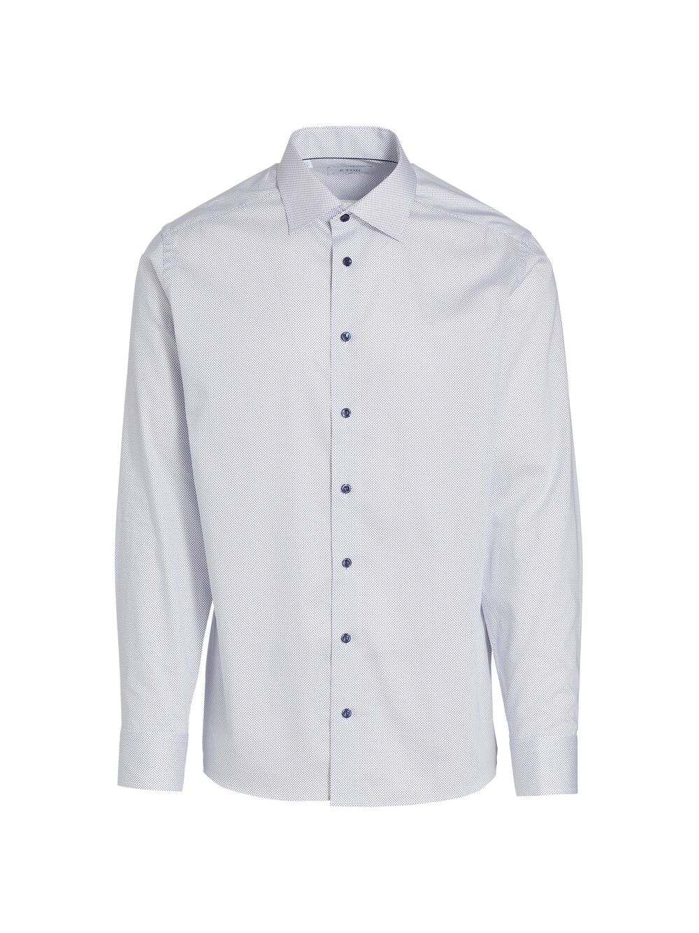 

Рубашка Slim Fit с принтом в горошек Eton, белый