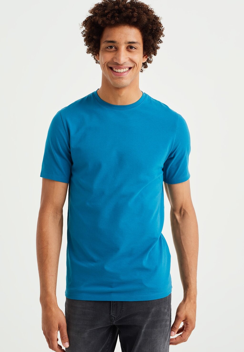 

Футболка базовая WE Fashion, цвет blue