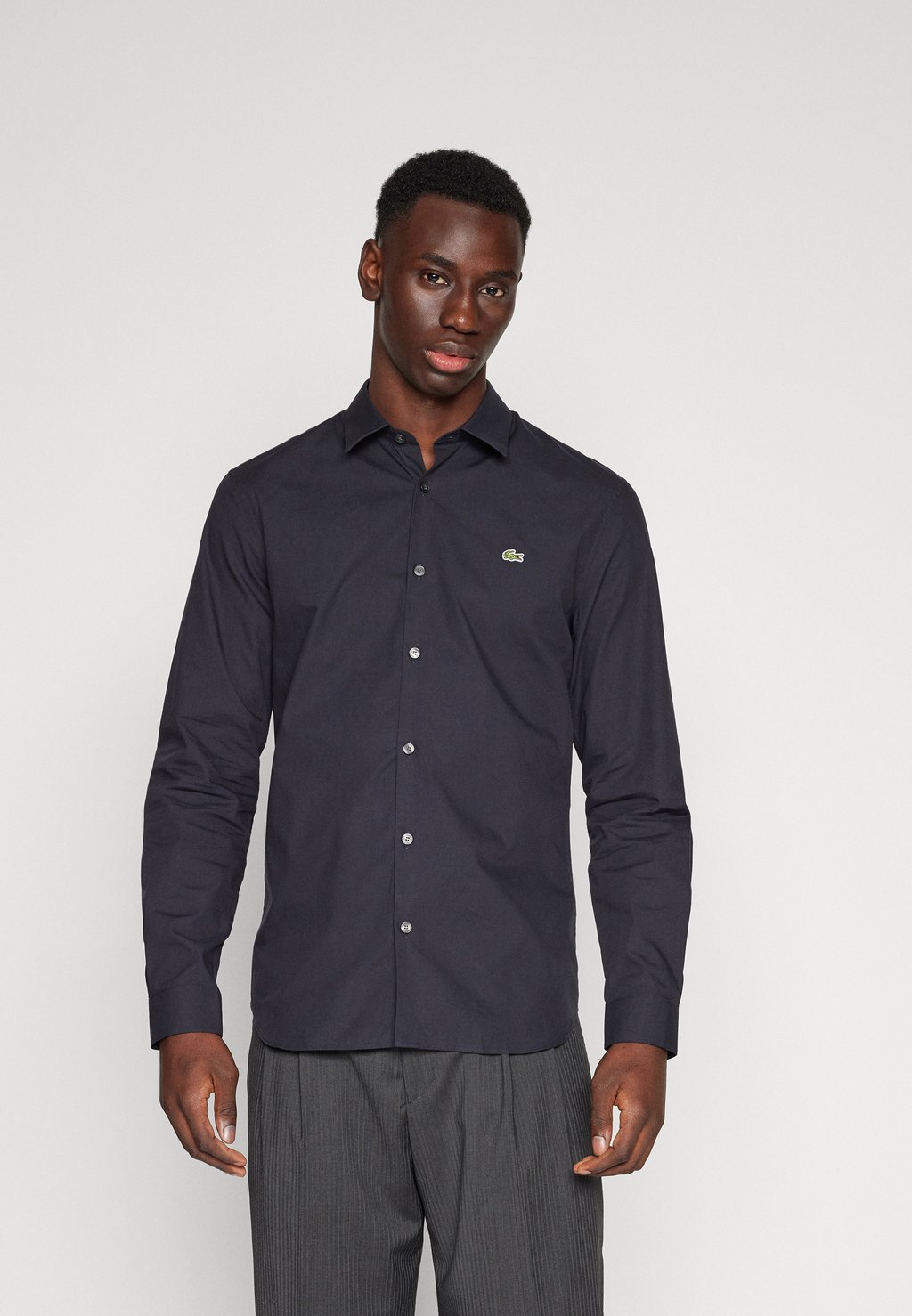 

Рубашка Slim Fit Stretch Poplin Shirt Lacoste, цвет dark blue