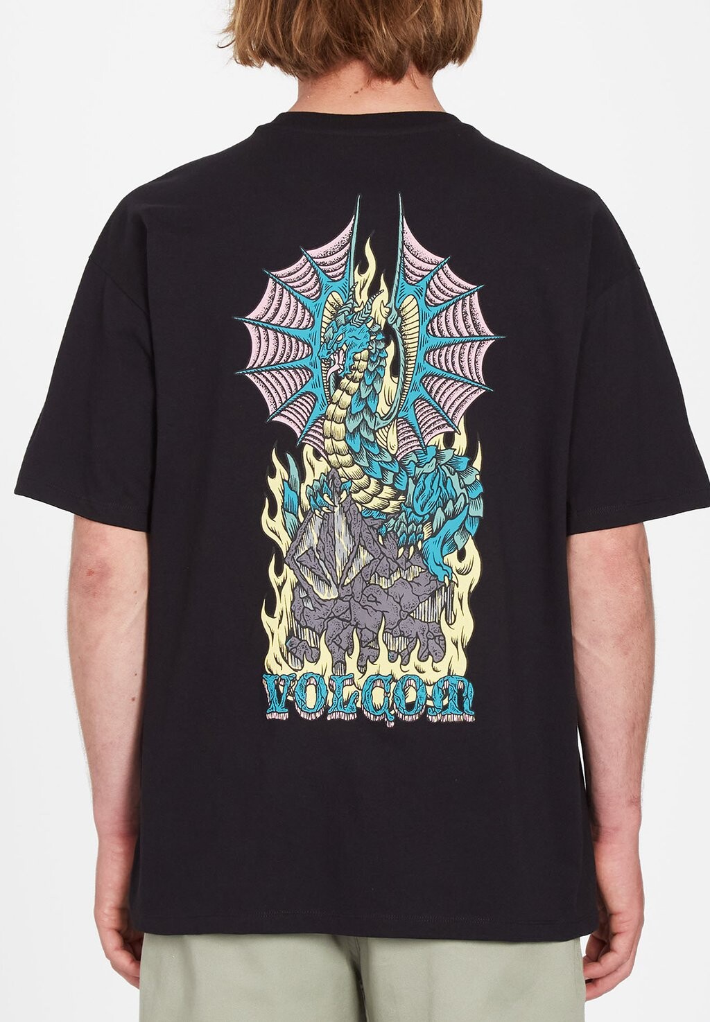 

Футболка с принтом Volcom, черный