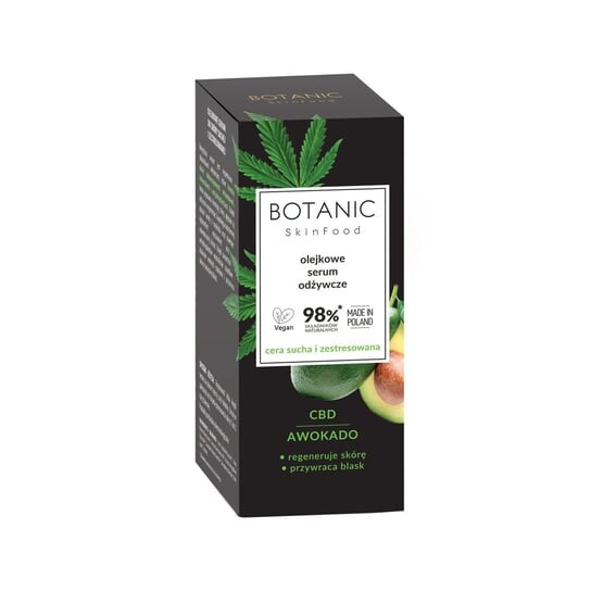 

Питательная сыворотка Botanic, Skinfood, CBD и маслом авокадо для сухой и стрессовой кожи, 30 мл