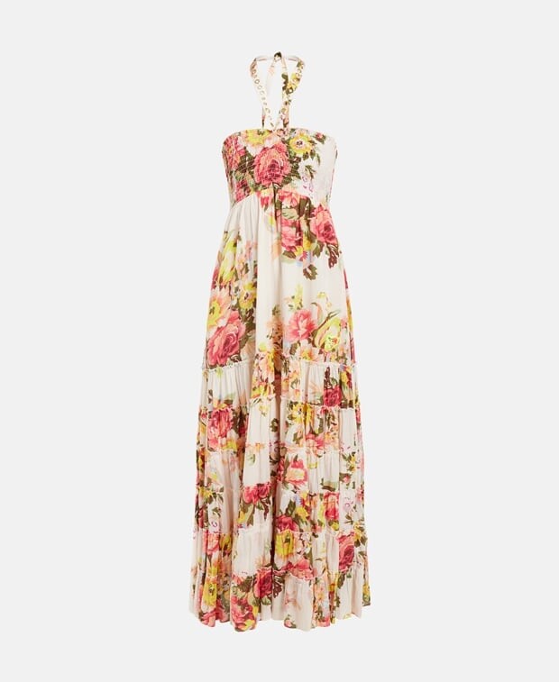 

Длинное платье Blugirl Blumarine, мягкий бежевый