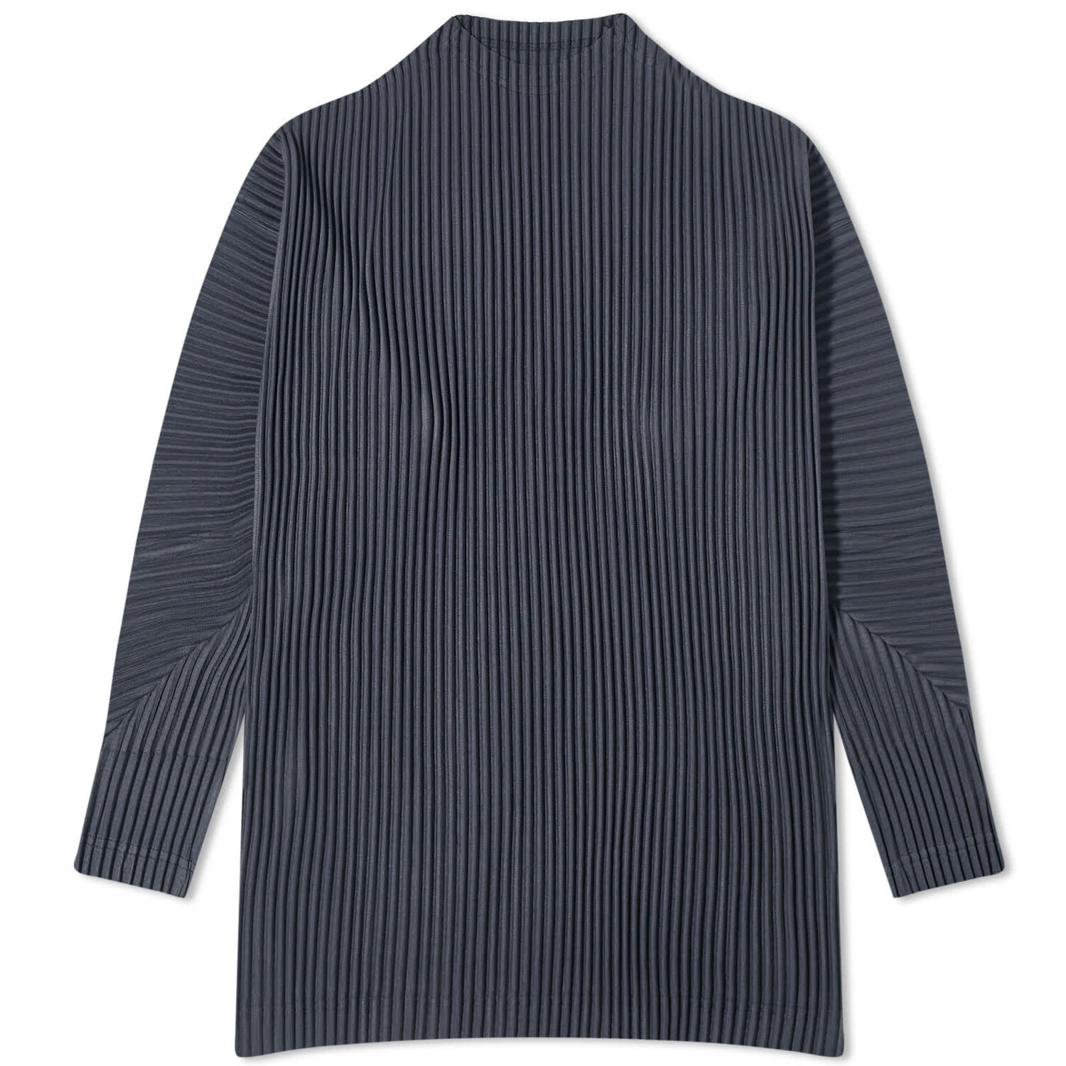 

Футболка Homme Plissé Issey Miyake Pleated Long Sleeve, цвет Ink Blue