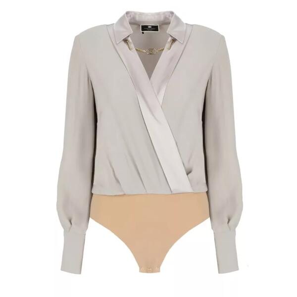 

Футболка viscose body shirt Elisabetta Franchi, серый