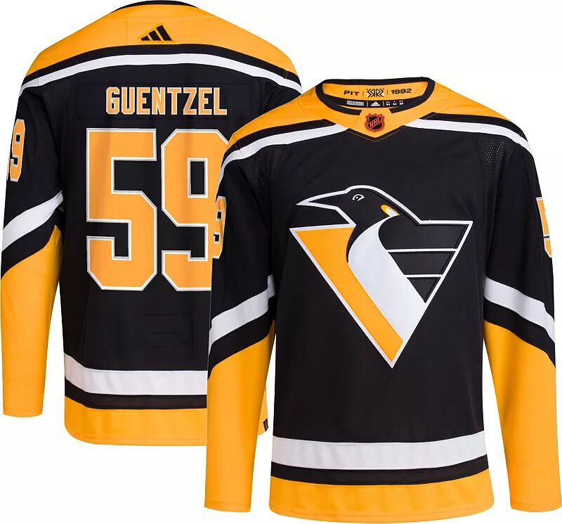 

Adidas '22-'23 Reverse Retro Pittsburgh Penguins Джейк Гюнцель № 15 ADIZERO Аутентичный джерси