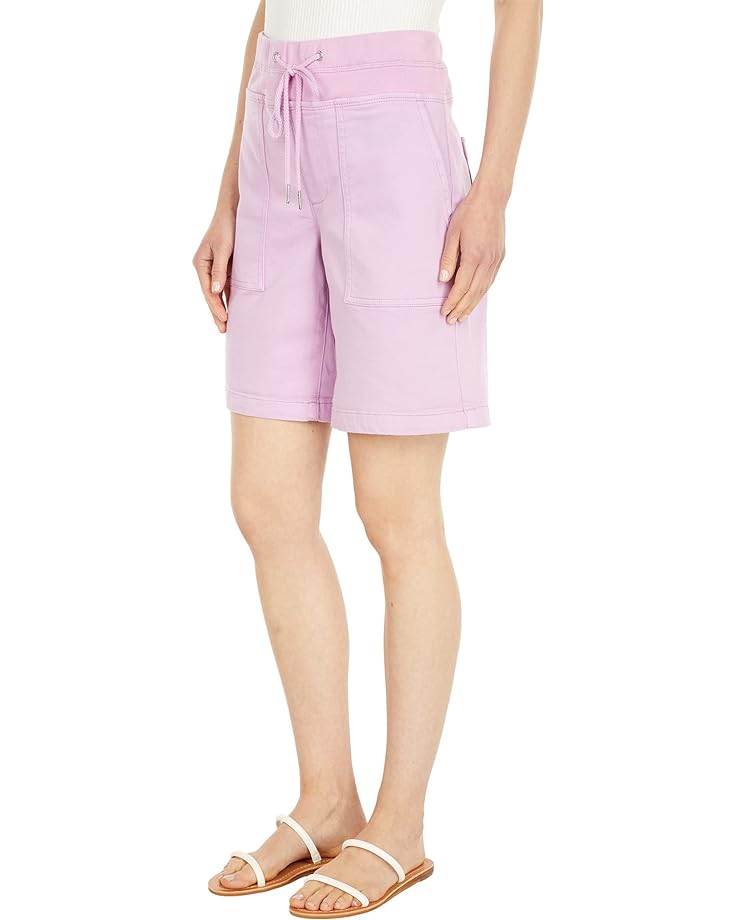 шорты wayf neko drawstring shorts цвет pink checker Шорты NYDJ Drawstring Stretch Twill Cargo Shorts, цвет Pink Lilac