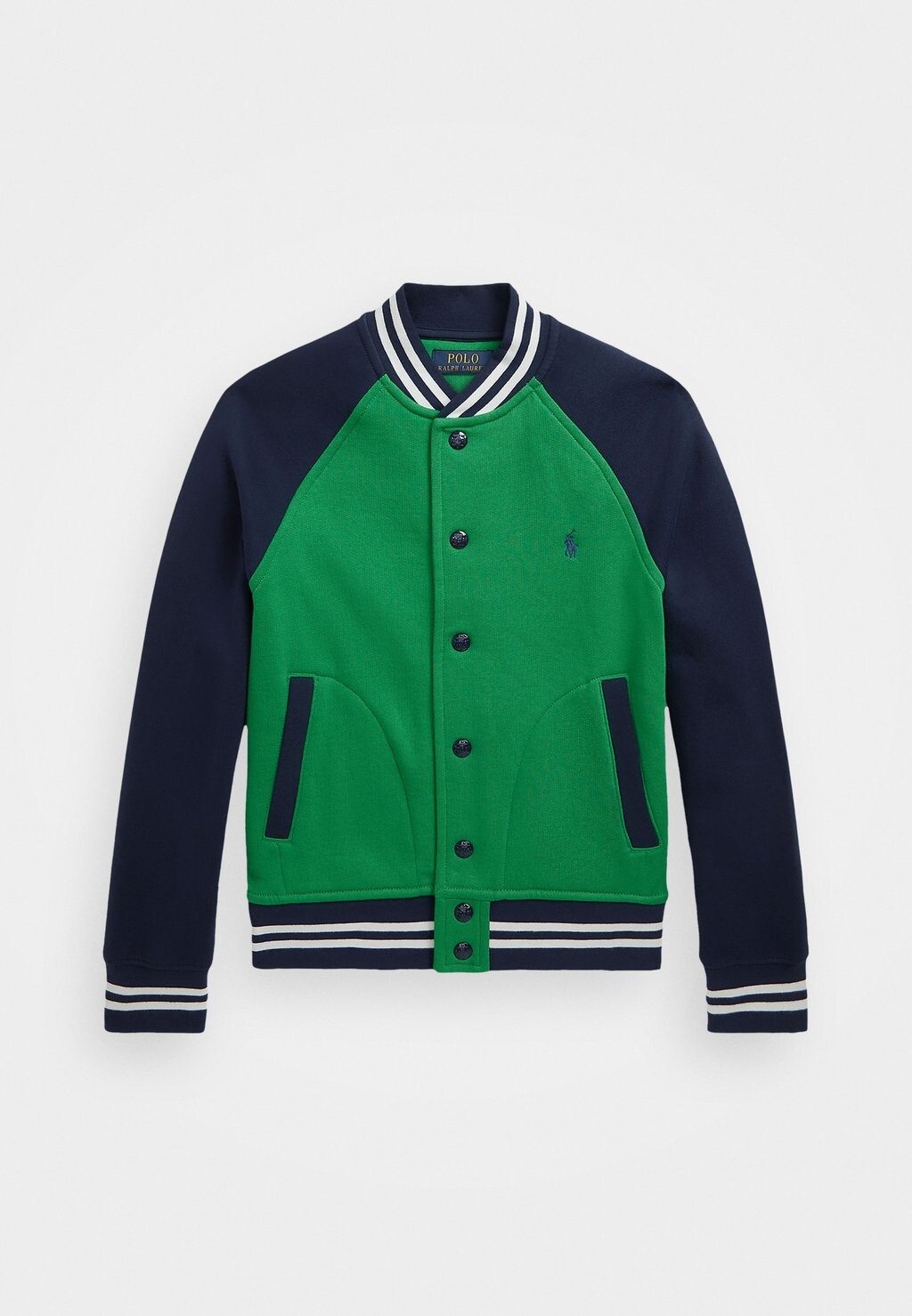 

Толстовка BASEBALL OUTERWEAR Polo Ralph Lauren, цвет preppy green/newport navy