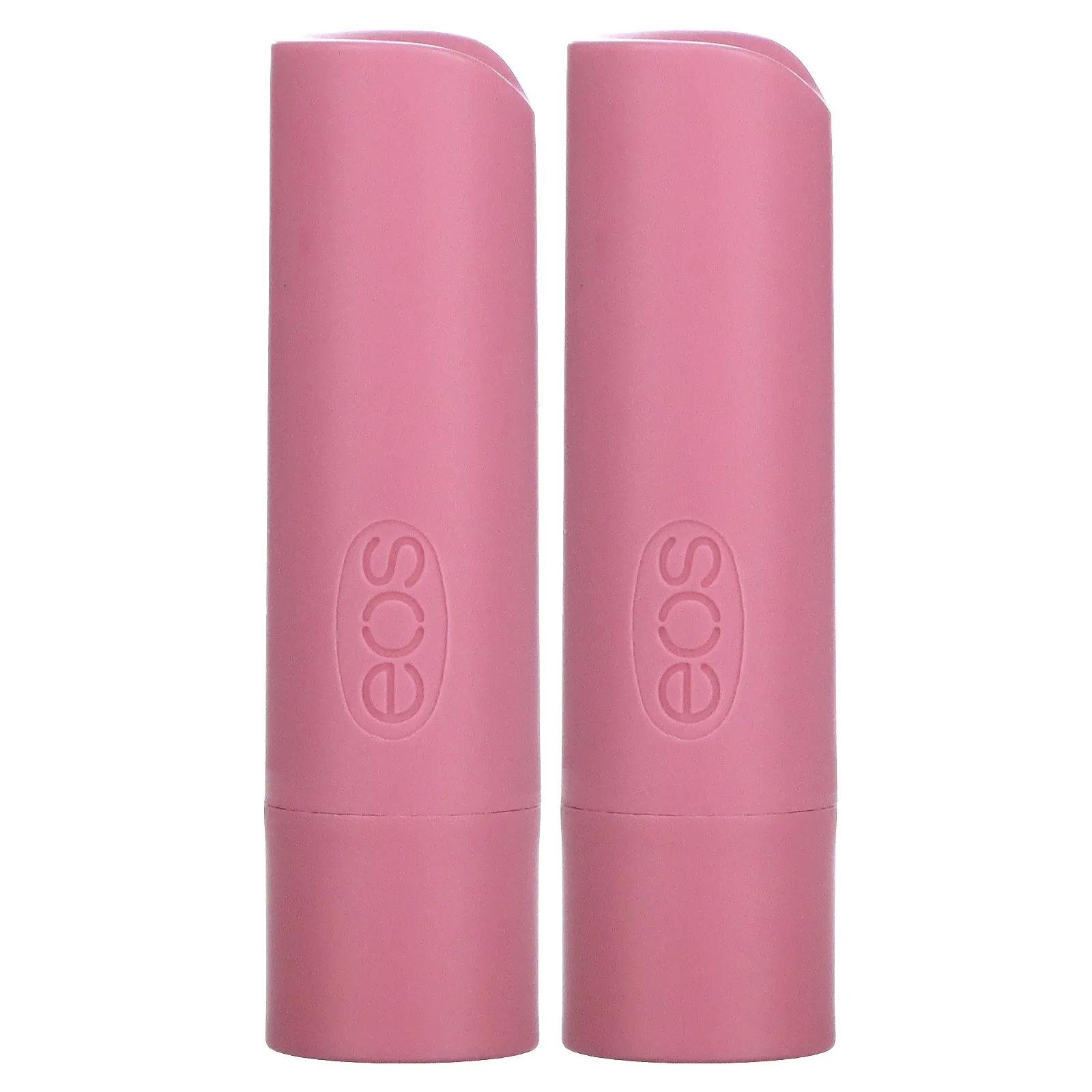 EOS Бальзам для губ клубничный сорбет 2 шт. .14 унции(4 г) каждый eos 100% натуральный бальзам для губ с маслом ши клубничный сорбет 2 шт 11 г 0 39 унции