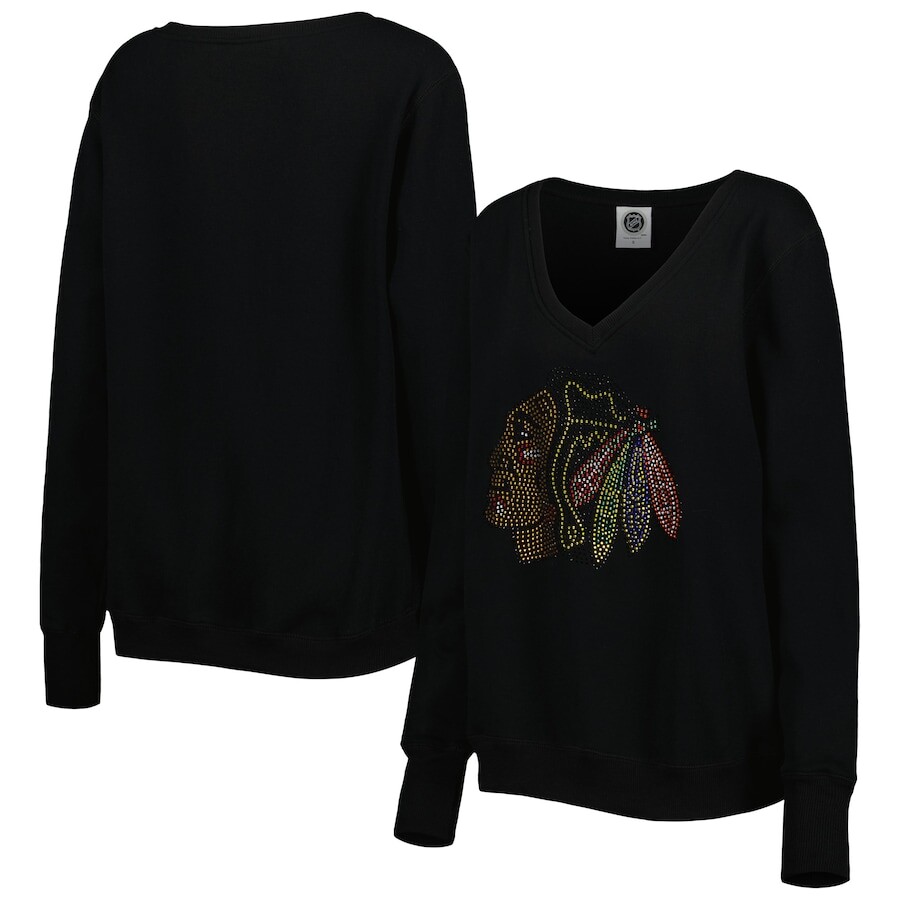 

Футболка с длинным рукавом Cuce Chicago Blackhawks, черный