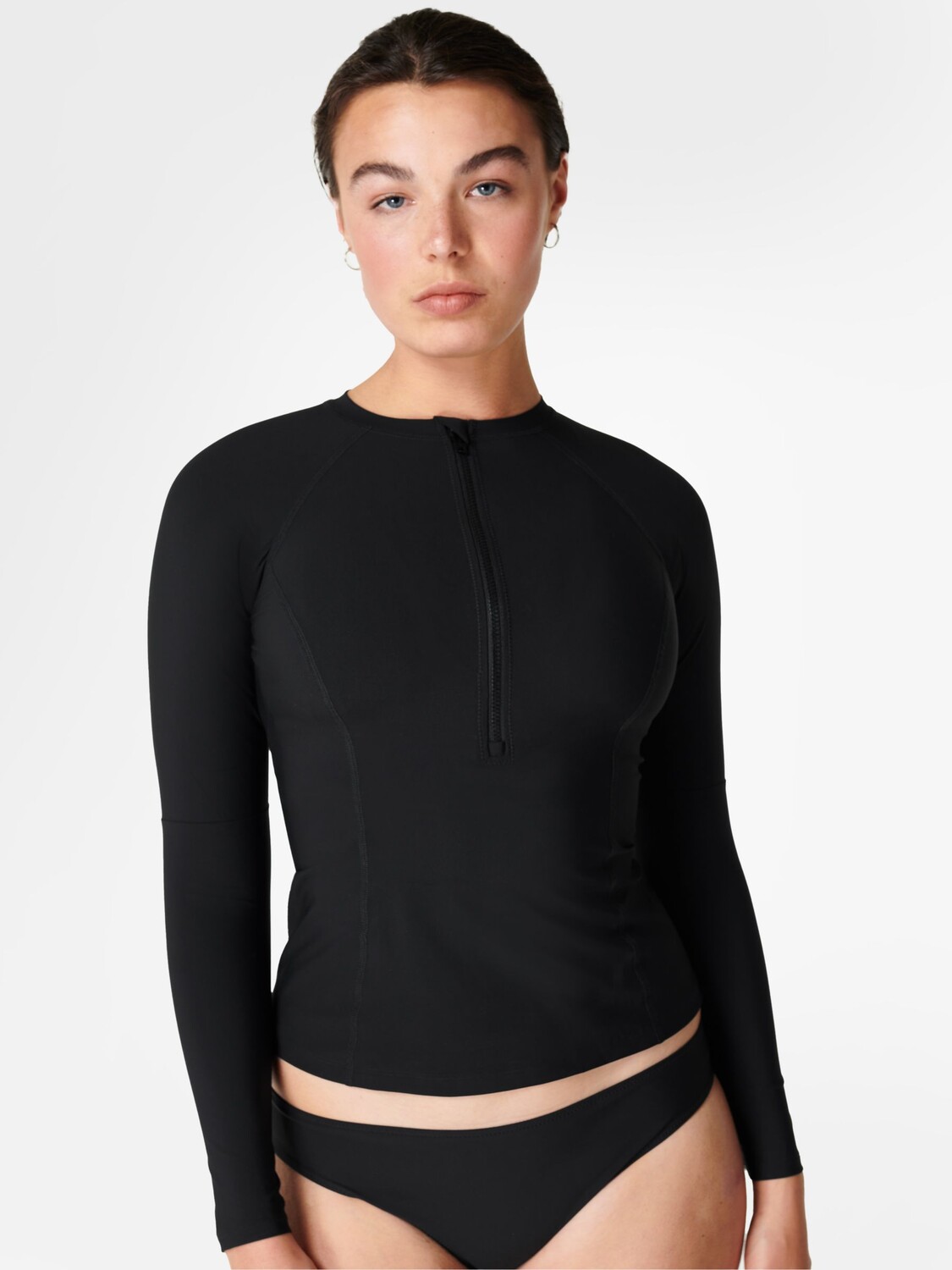 

Топ для плавания с длинными рукавами Sweaty Betty Seascape X Life, черный