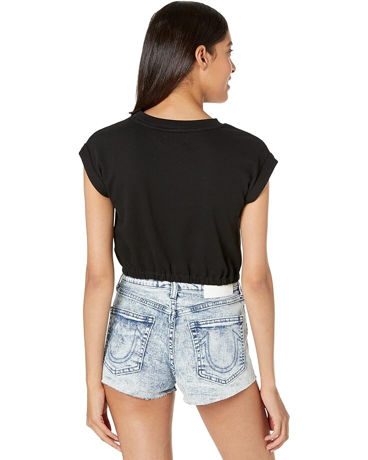 

Футболка Juicy Couture Roll Cuff Tee, черный