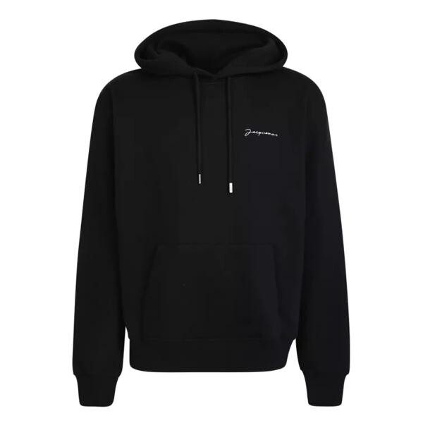 

Футболка hooded sweatshirt with embroidered logo Jacquemus, черный
