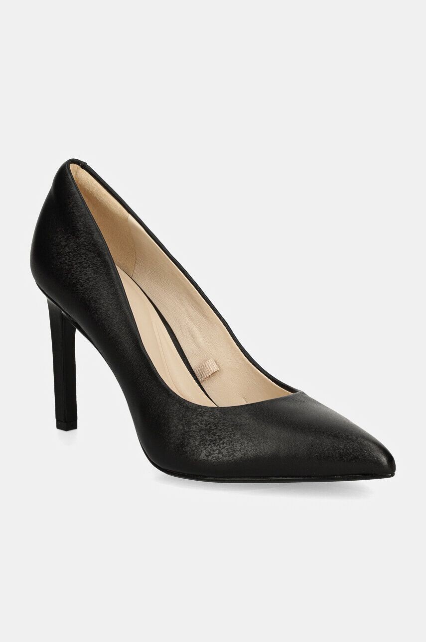 

Кожаные туфли на каблуке Calvin Klein HEEL PUMP 90 LTH, черный