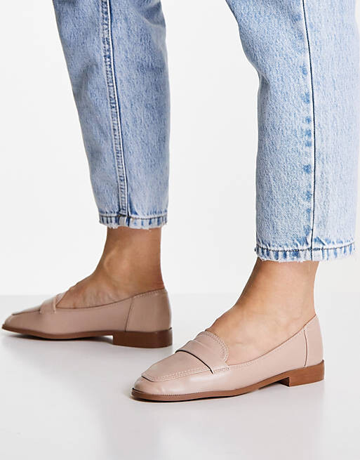 

Розовые лоферы на плоской подошве ASOS DESIGN Mussy, Розовый