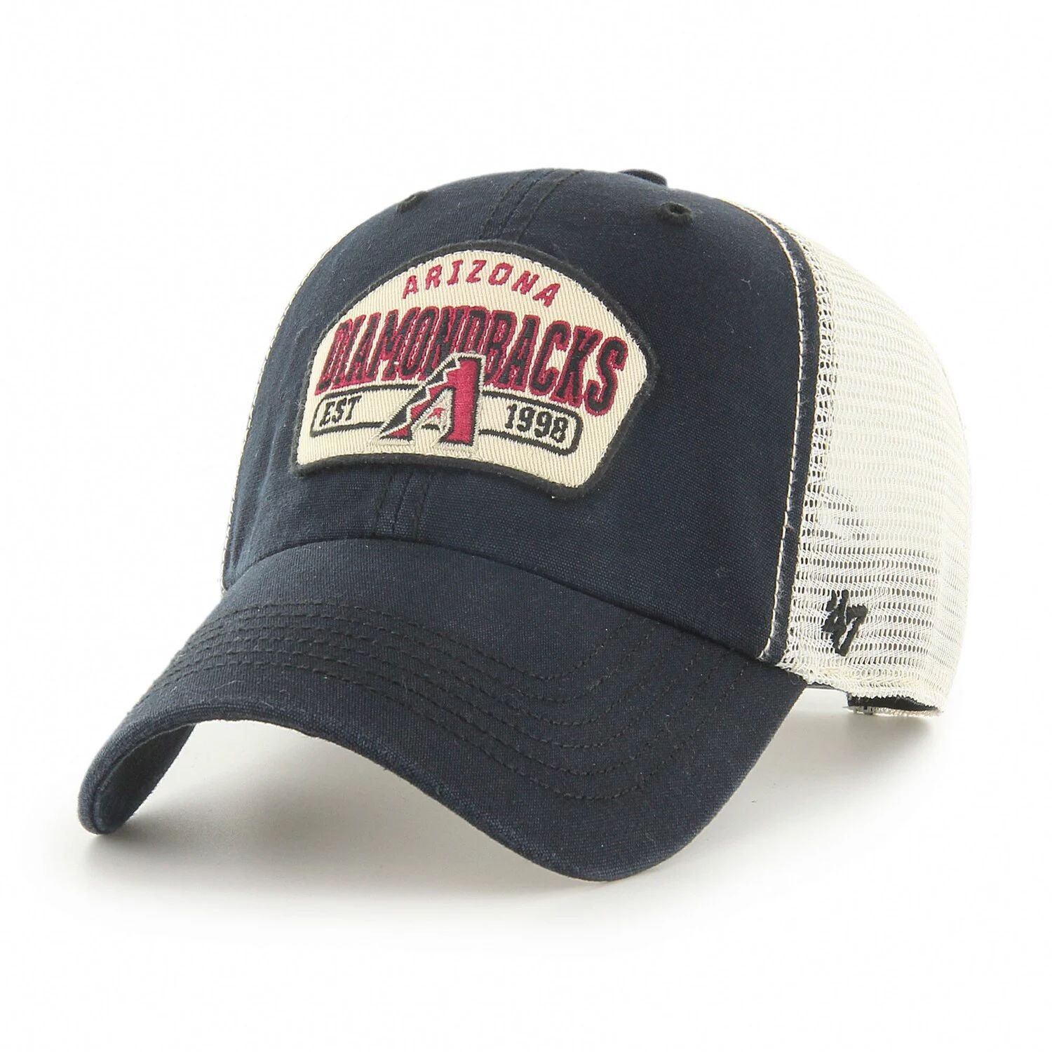 

Мужская черная кепка Arizona Diamondbacks '47 Penwald Clean Up Trucker Snapback