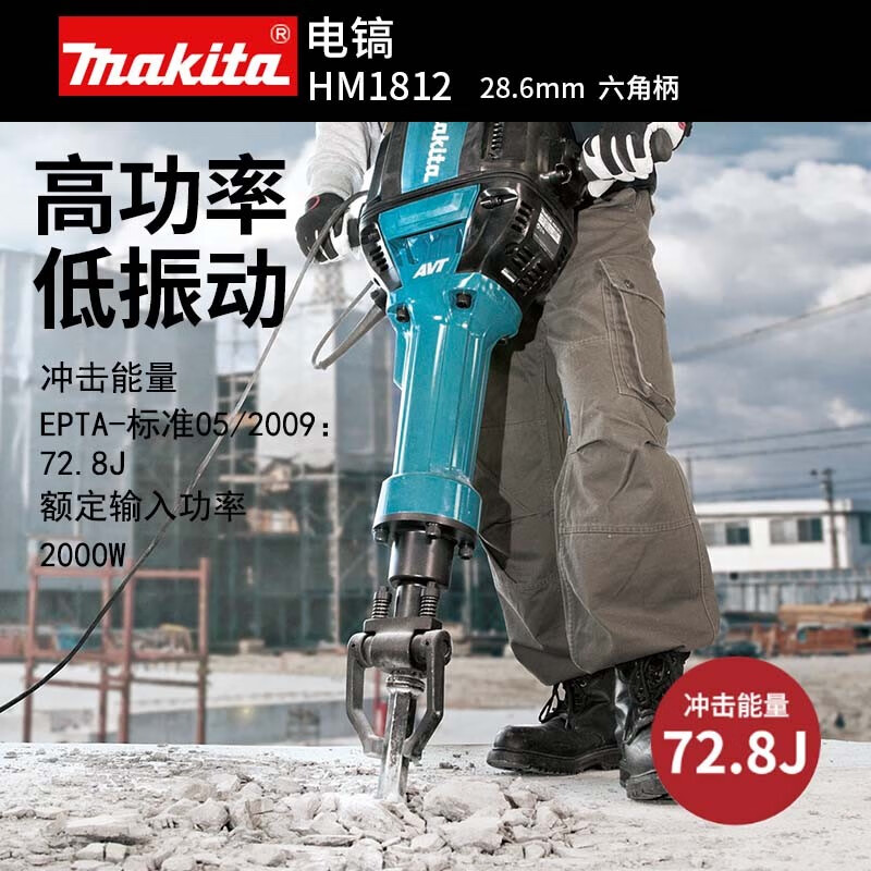 Отбойный молоток Makita HM1812, 2000W