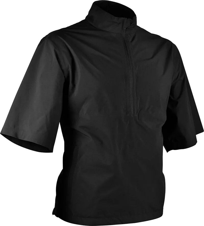 Мужской водонепроницаемый пуловер для гольфа с короткими рукавами Sun Mountain Monsoon, черный