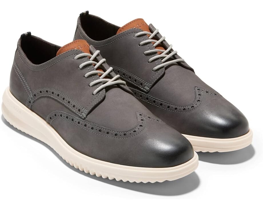 

Оксфорды Cole Haan Grandevolution Shortwing Oxford, цвет Tornado Nubuck/Ivory