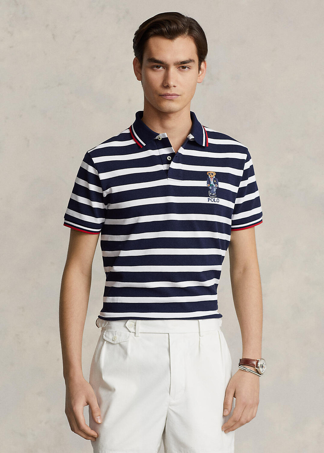 

Custom Slim Polo Bear Mesh Рубашка поло