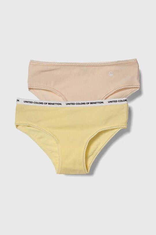 

United Colors of Benetton Детские трусы, 2 пары, желтый