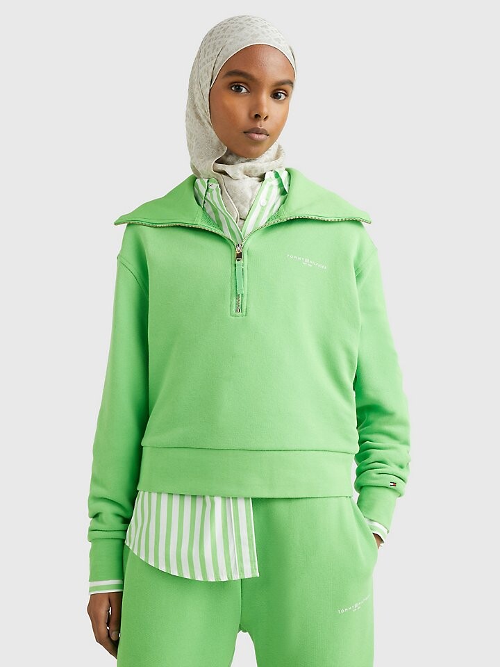 

Толстовка Tommy Logo с молнией до половины Tommy Hilfiger