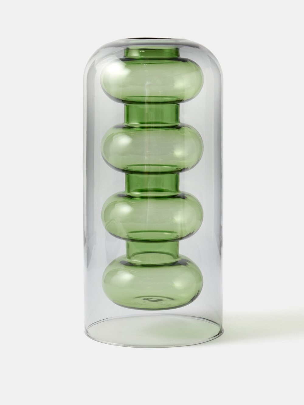 

Высокая стеклянная ваза bump Tom Dixon, зеленый