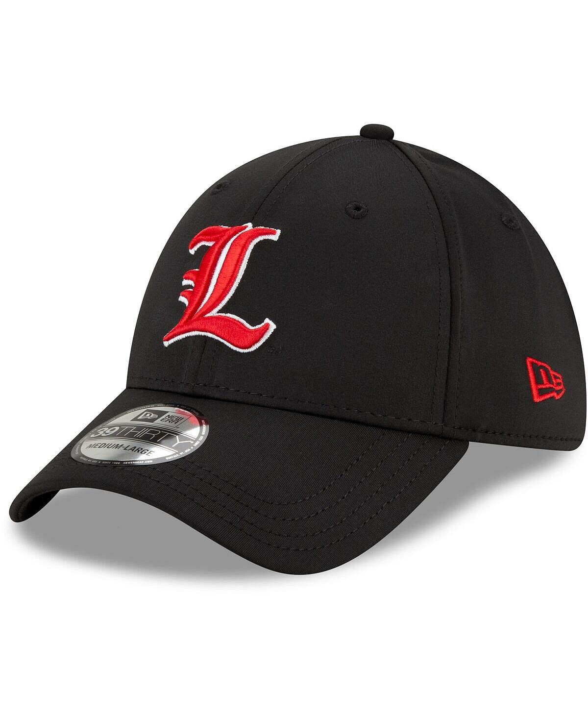 

Мужская черная гибкая кепка Louisville Cardinals Campus Preferred 39THIRTY New Era