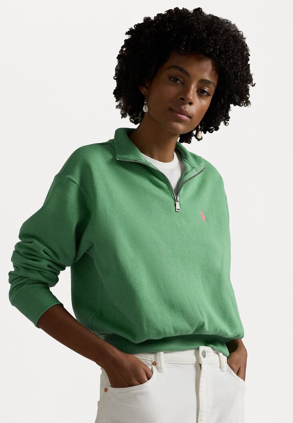 

Толстовка FLEECE QUARTER ZIP Ralph Lauren, светло-зеленый