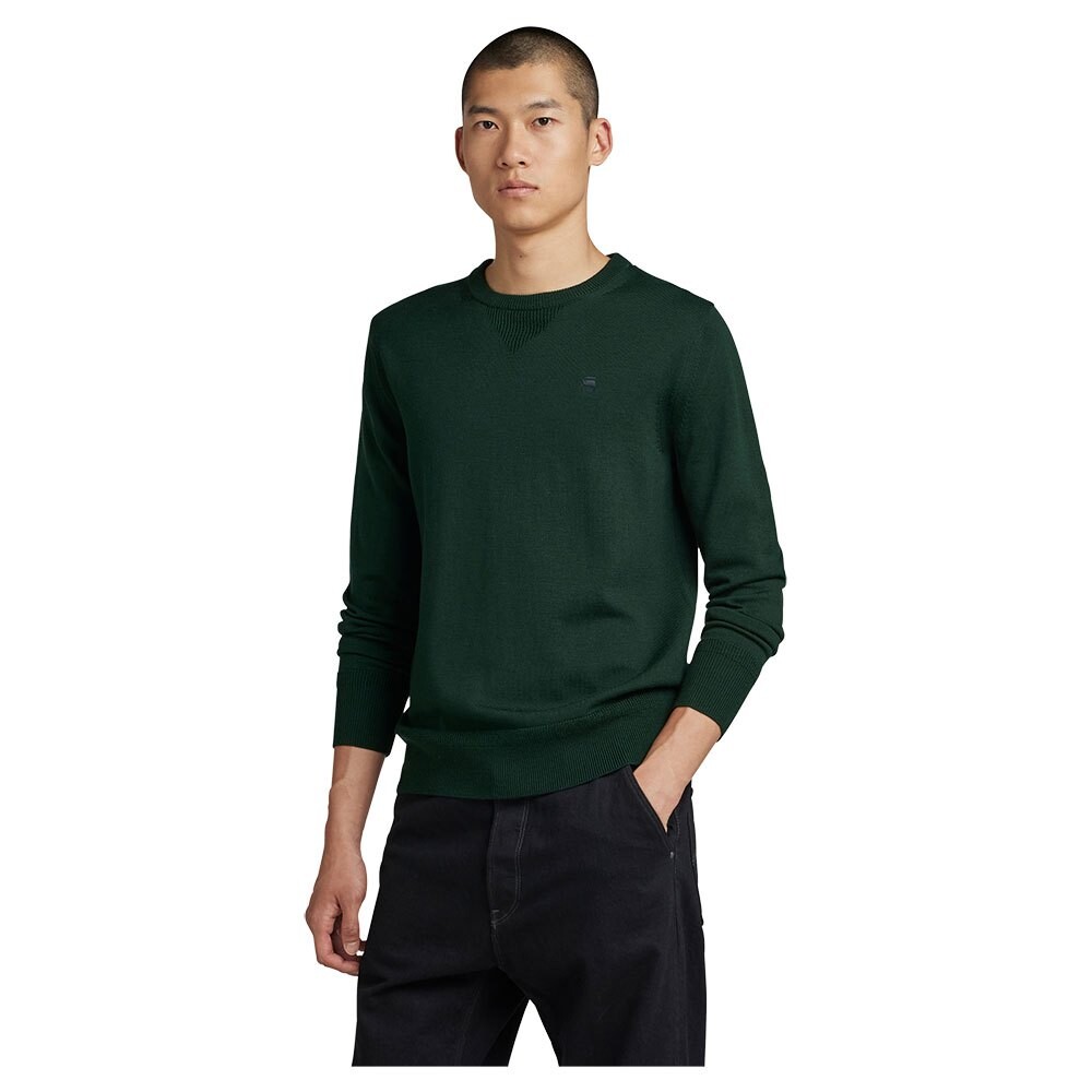 

Свитер G-Star Premium Basic Round Neck, зеленый