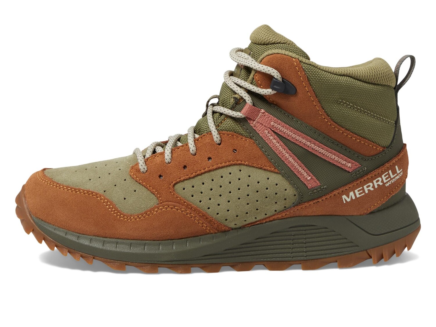 

Треккинговые ботинки Merrell Wildwood Mid LTR Waterproof, коричневый
