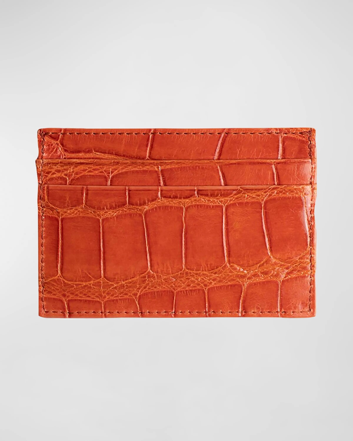 

Мужской визитница из кожи аллигатора Abas, цвет Orange