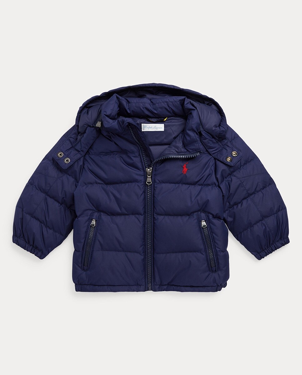 

Стеганая куртка для мальчика темно-синего цвета Polo Ralph Lauren, темно-синий