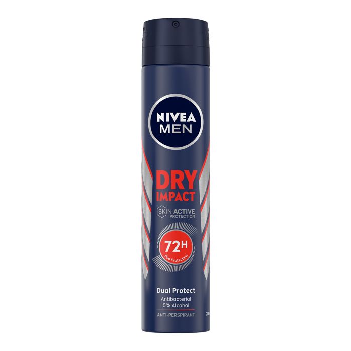 Дезодорант MEN Dry Impact real life tested Desodorante Spray Nivea, 200 ml дезодорант антиперсперант nivea