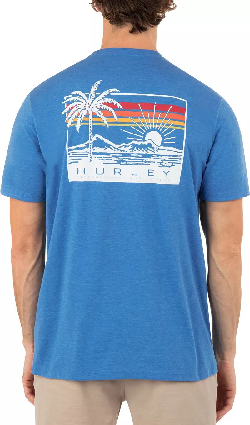 Мужская футболка Hurley с короткими рукавами на каждый день мужская майка с рисунком four corners на каждый день hurley