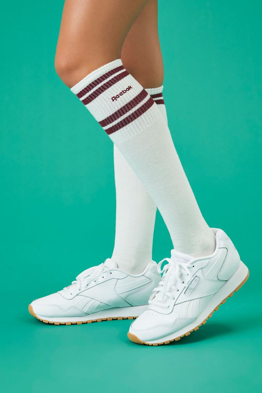 

Носки до колена Reebok Forever 21, белый