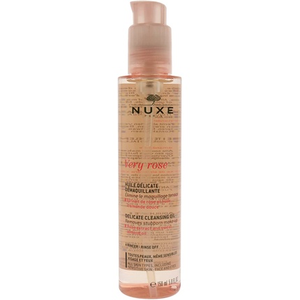 Очищающее масло Very Rose 150 мл, Nuxe освежающая очищающая гель маска для лица nuxe very rose 150 мл